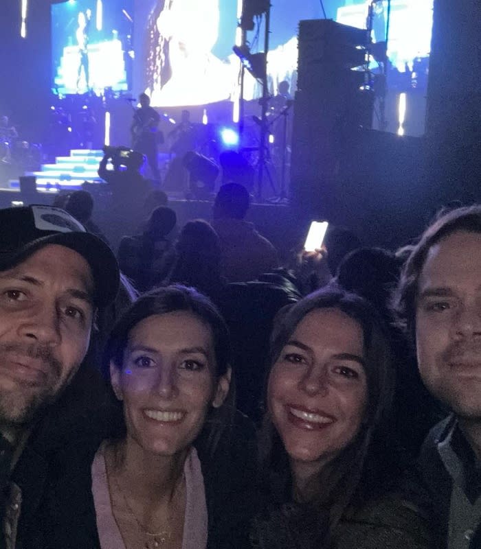 Ana Boyer y Fernando Verdasco junto a sus dos amigos