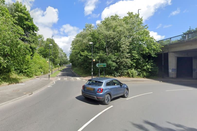 Wallsend's Churchill Street and the slip road to the Coast Road