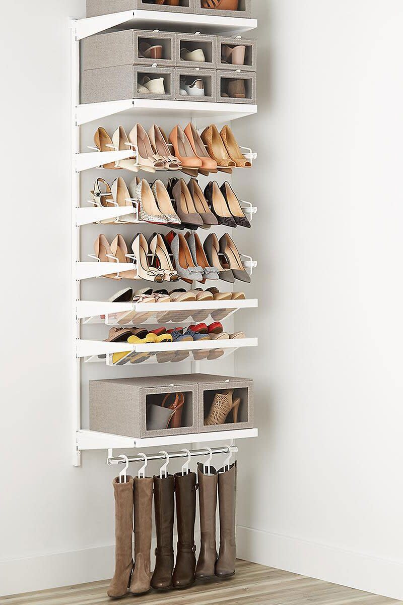 Elfa Décor 2-Foot White Shoe Wall