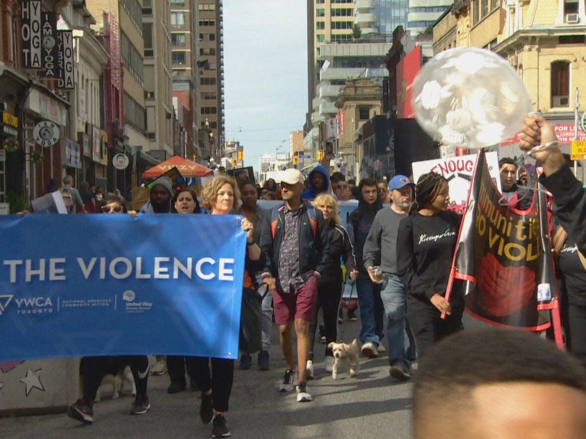 One of the organizers of Saturday's march says individuals, families and entire communities are being devastated by gun violence. (Prasanjeet Choudhury/CBC - image credit)