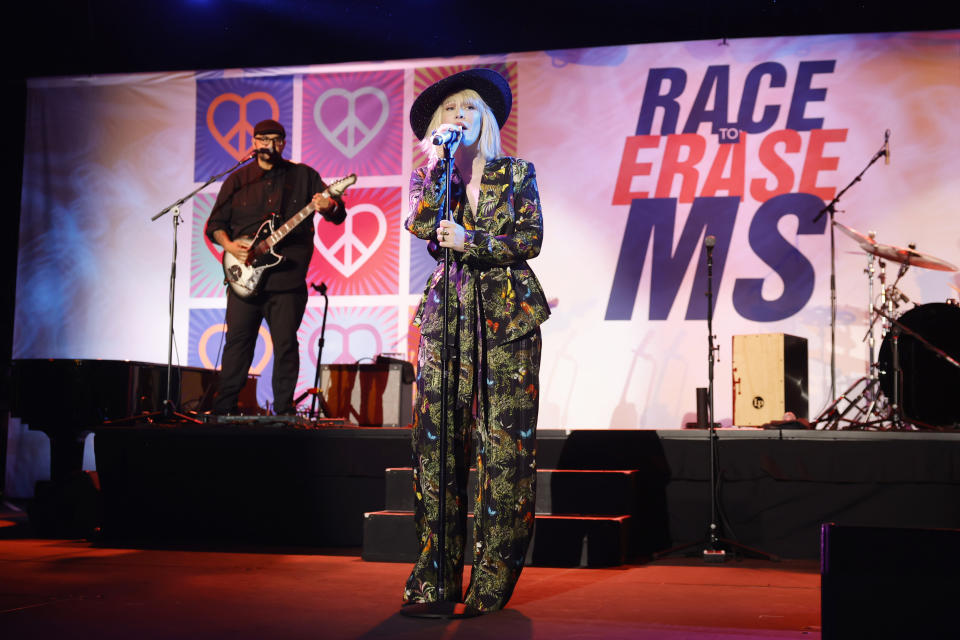 Natasha Bedingfield performs on stage during the 31st Annual Race To Erase MS Gala