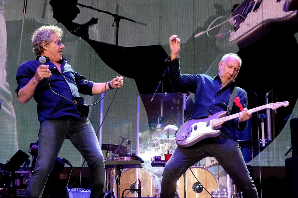 Dynamic duo: Roger Daltrey and Pete Townshend could see their first number one album in nearly 50 years in 2019 (Getty Images)