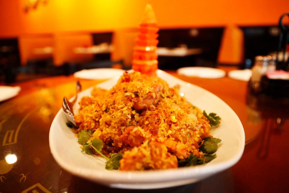 The Lobster Fried Rice at Dim Sum King in Memphis.