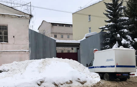 A view shows a detention facility where Dennis Christensen, a Jehovah's Witness accused of extremism, was held after his arrest in the town of Oryol, Russia January 15, 2019. REUTERS/Andrew Osborn