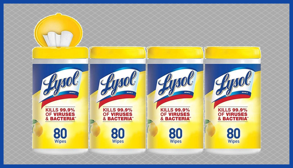Now's your chance to stock up on Lysol Disinfecting Wipes without paying a fortune. (Photo: Amazon)