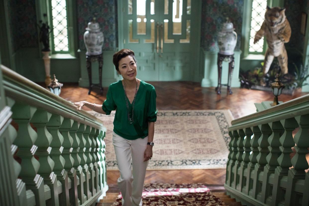 Eleanor Young (Michelle Yeoh) in the Young family’s ancestral home in the film “Crazy Rich Asians”. (Photo: Warner Bros.)