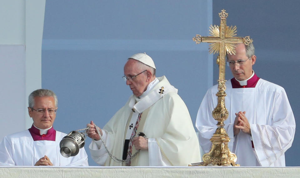 FOTOS: El Papa y su primer gran evento de masas en Colombia