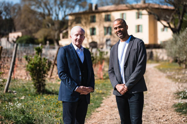 Michel Reybier & Tony Parker at Château La Mascaronne<p>📸 by Sebastien Clavel</p>