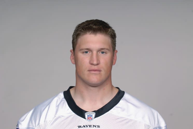 Todd Heap, shown in 2009 with the Ravens. (AP)