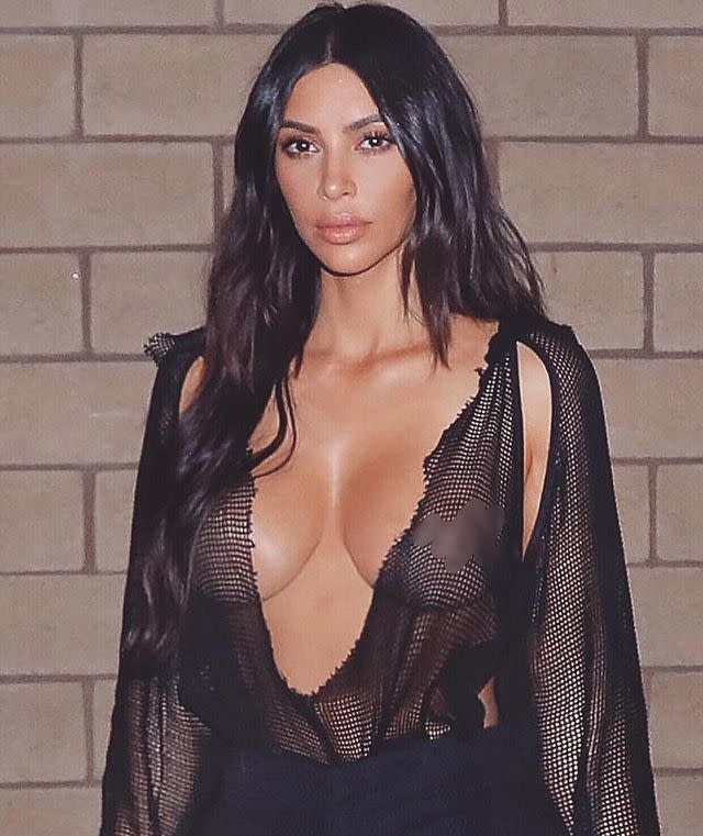 <p>After blurring out her nipple, Kim captioned this post, "My Aunt Shelli called and yelled at me when she saw this pic. So <span class="redactor-unlink">@shellibird1</span> I blurred it for you!"</p><p><a href="https://www.instagram.com/p/BZRax1llOs1/?taken-by=kimkardashian" rel="nofollow noopener" target="_blank" data-ylk="slk:See the original post on Instagram;elm:context_link;itc:0;sec:content-canvas" class="link ">See the original post on Instagram</a></p>