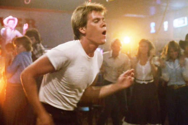 <p>CBS via Getty</p> Kevin Bacon in Footloose in February 1984