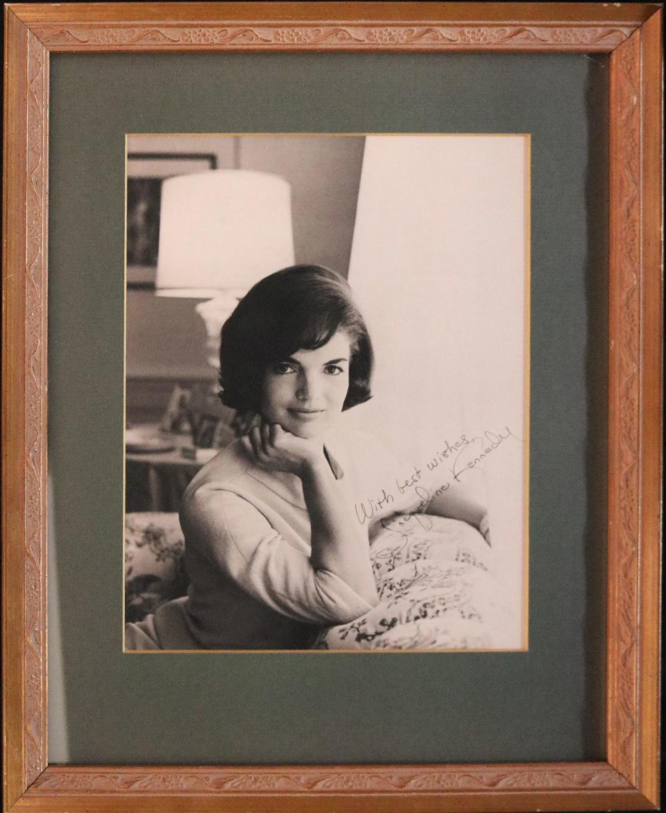 This photo autographed by the late Jackie Kennedy will be part of an auction hosted by the National First Ladies Library.