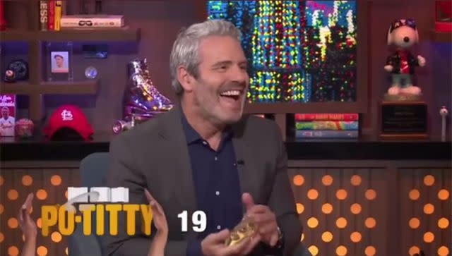 <p>Andy Cohen/Instagram</p> Andy Cohen on <em>Watch What Happens Live with Andy Cohen<em></em></em>