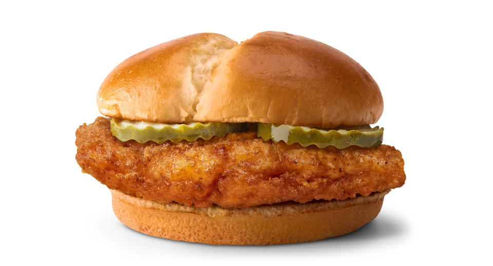 The Crispy Chicken Sandwich. (McDonalds)