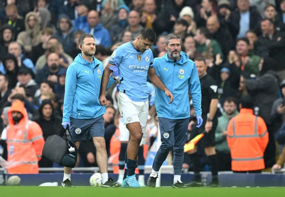 Rodri suffered a knee injury shortly after warning that players could strike over the schedule (Getty Images)