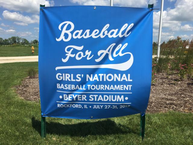 Girls Baseball for All Tournament at Home of Rockford Peaches