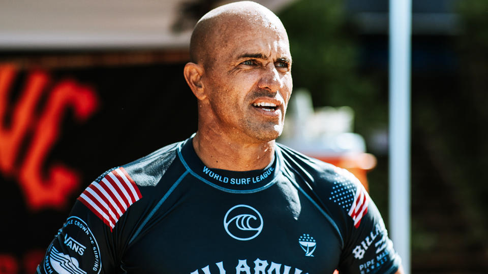 Surfing legend Kelly Slater has shared his shock and grief over Australia's bushfire crisis. (Photo by Ed Sloane/WSL via Getty Images)