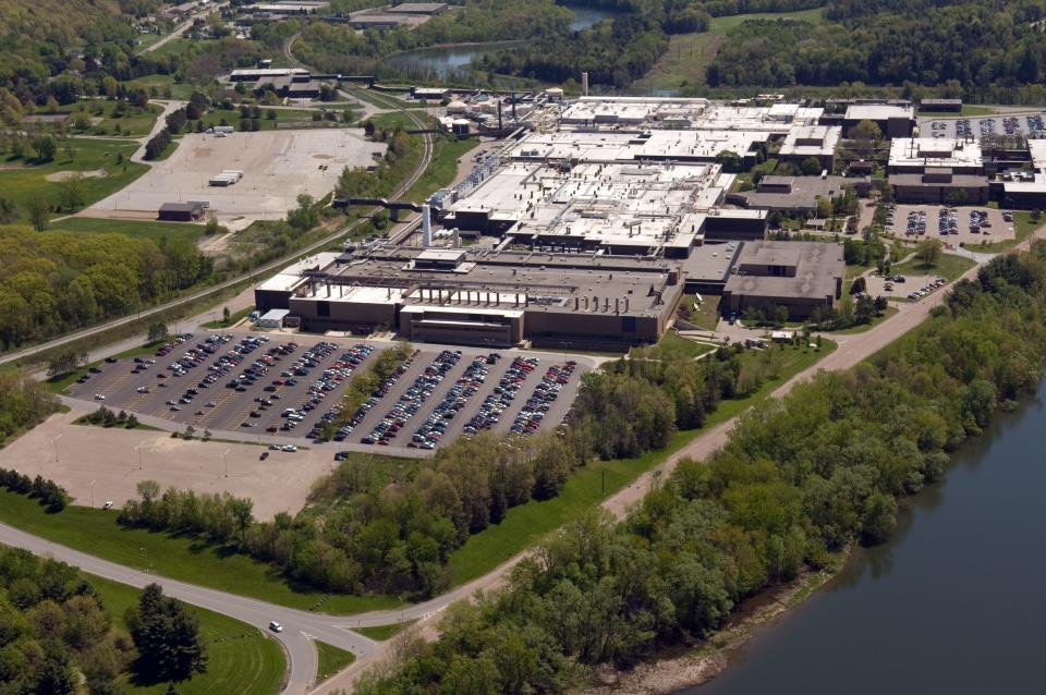 The GlobalFoundries "Fab 9," which designs and builds semiconductors, is seen from the air in this undated photo.