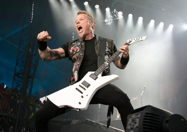 James Hetfield of Metallica performs during the 2013 Orion Music + More Festival at Belle Isle Park on June 9, 2013 in Detroit, Michigan. (Photo by Scott Legato/Getty Images)