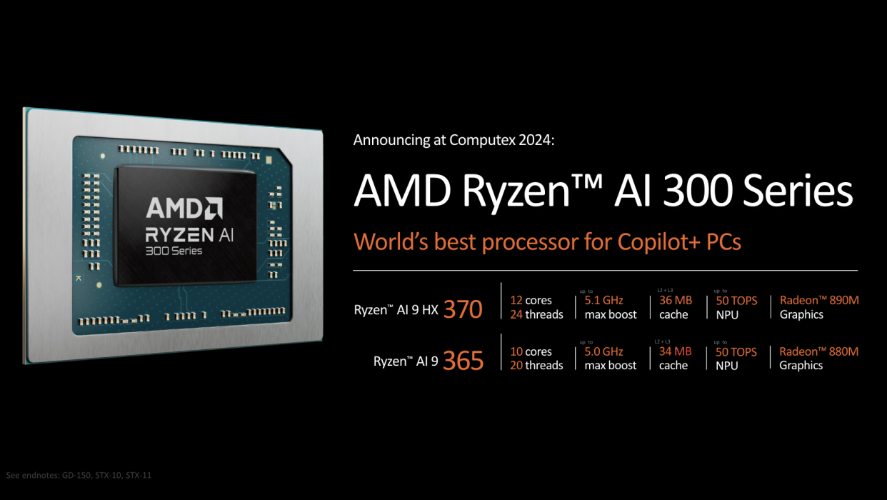  AMD Ryzen AI 300 series. 