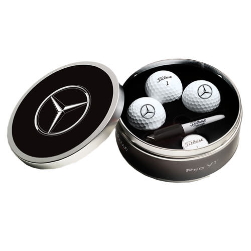 <p><a href="https://lifestylecollection.mbusa.com/Product/1544105-TOUR_SOFT_Titleist_Custom_Tin_Set#frm%3DSPORTSANDREC%26p%3D2" rel="nofollow noopener" target="_blank" data-ylk="slk:Shop Now;elm:context_link;itc:0;sec:content-canvas" class="link ">Shop Now</a></p><p>Tour Soft Titleist Custom Tin Set</p><p>mbusa.com</p><p>$51.95</p>