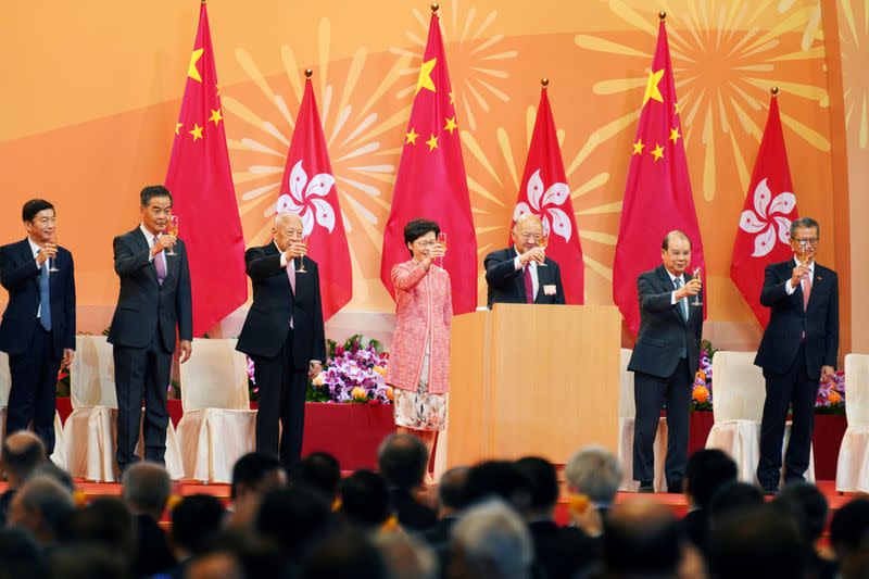71st anniversary of the founding of People's Republic of China, in Hong Kong