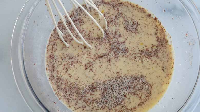 french toast batter in a bowl