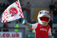 Fleetwood Town are the Cod Army, so you’d expect their mascot to be a nod to that. But Captain Cod is a bizarre looking fish.