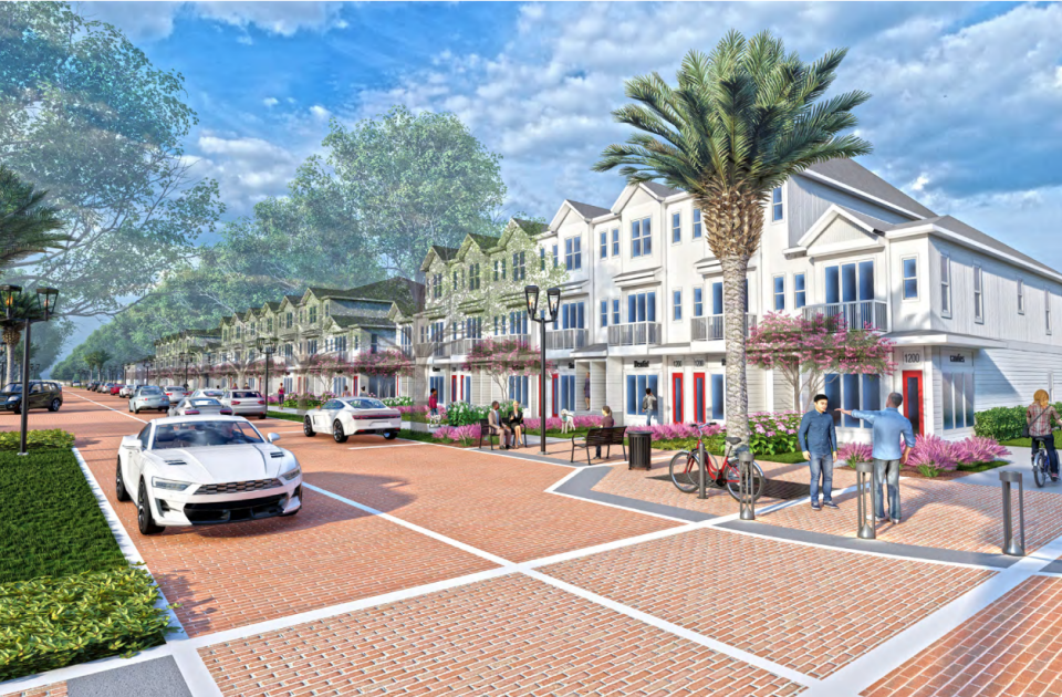 A concept image shows what life could look like in part of DeBary Main Street.