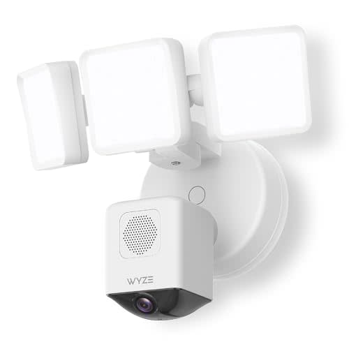 WYZE Floodlight Camera Pro, 3000-Lumen LEDs, 180° Wide View, 2K HD Outdoor Security Camera, Mot…
