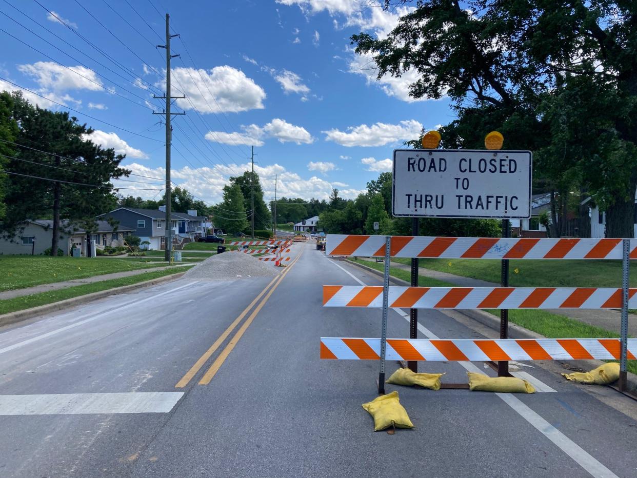 Closure of the intersection of Smith Road and Third Street has been extended by additional utility relocation work.