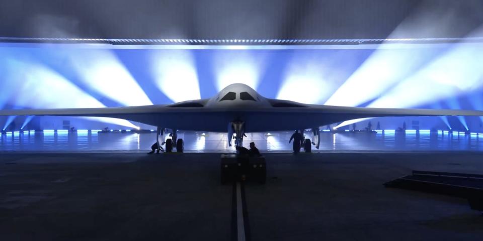 The B-21 Raider is unveiled.