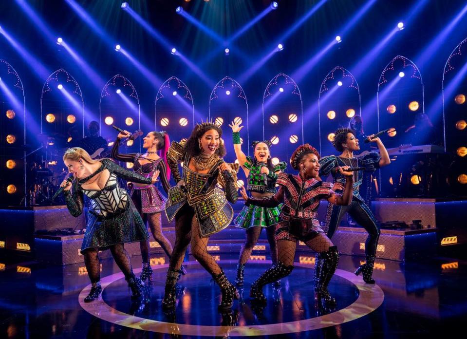 The six wives of Henry VIII get their moment in the spotlight in girl power musical, ‘Six.’