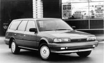 <p>Four short years after the first Camry was introduced, Toyota launched a second-generation model for 1987. The new model boasted more interior space and more variety in the lineup. Although its wheelbase was the same as the first-generation Camry’s, the new car was longer and wider and had a larger trunk. Its more rounded lines also made for better aerodynamics, although the rectilinear three-box-sedan profile remained. A new wagon spinoff used the same 16-valve 2.0-liter four-cylinder as the sedan; its new engine offered 20 more horsepower than before, for a total of 112 hp.</p>