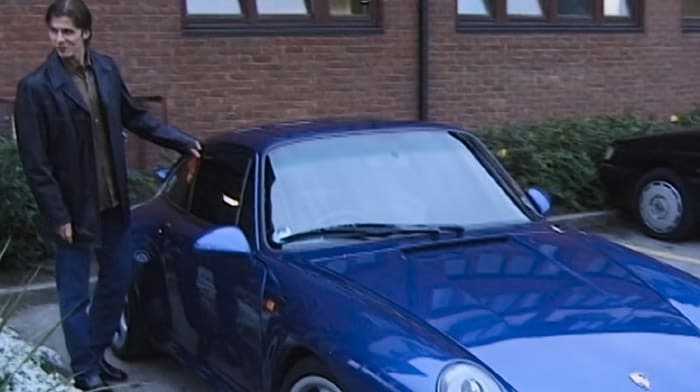 David Beckham con su Porsche