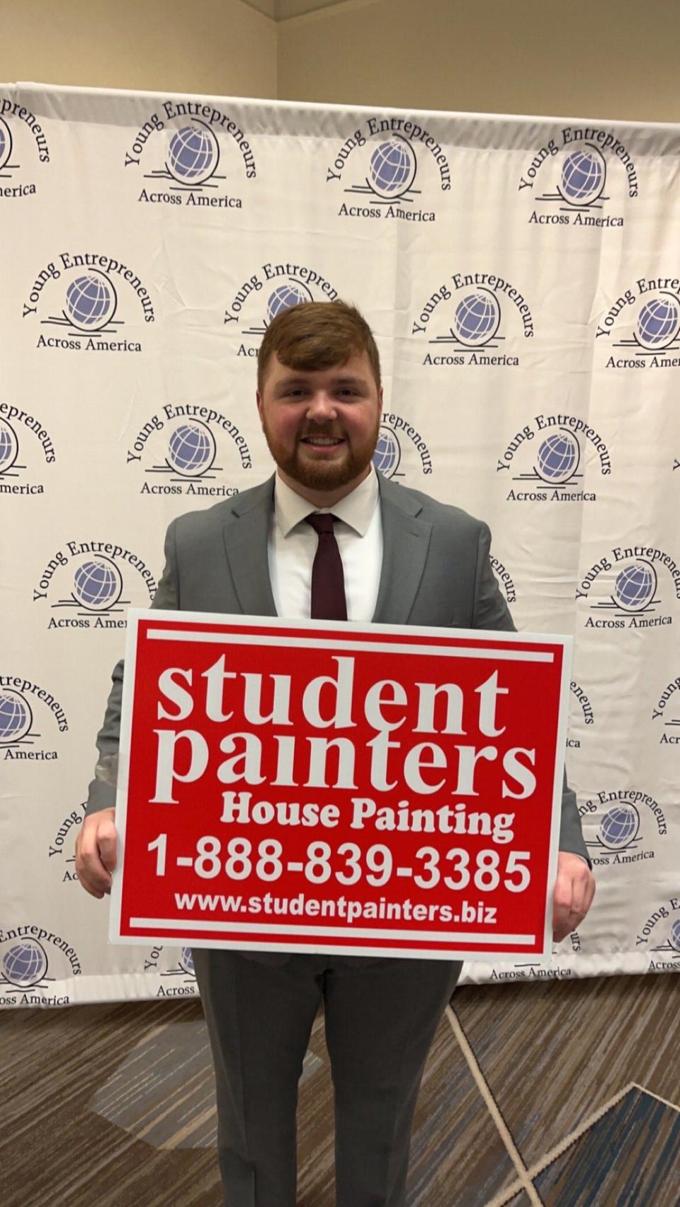 Camden Armstrong is running his own business this summer through Student Painters.