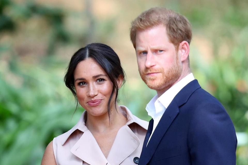 Prince Harry and Meghan in Johannesburg, South Africa, October 2019. (Getty Images)