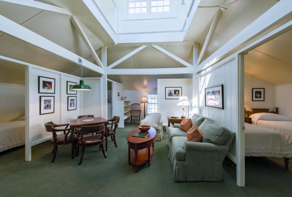 The Crow's Nest at Augusta National is one big room with partitions and dividers.