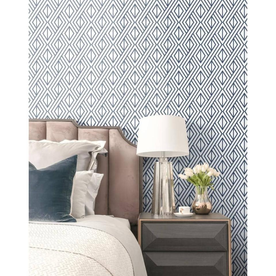 NextWall wallpaper, bedroom makeover ideas