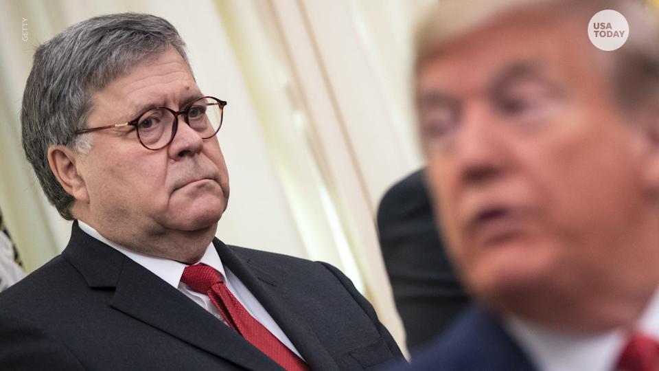 William Barr says President Trump's tweeting about criminal cases makes his job "impossible."