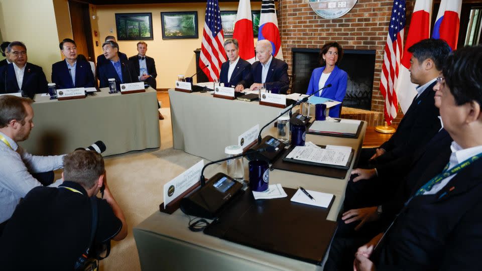 The leaders meet at Camp David on Friday. - Evelyn Hockstein/Reuters