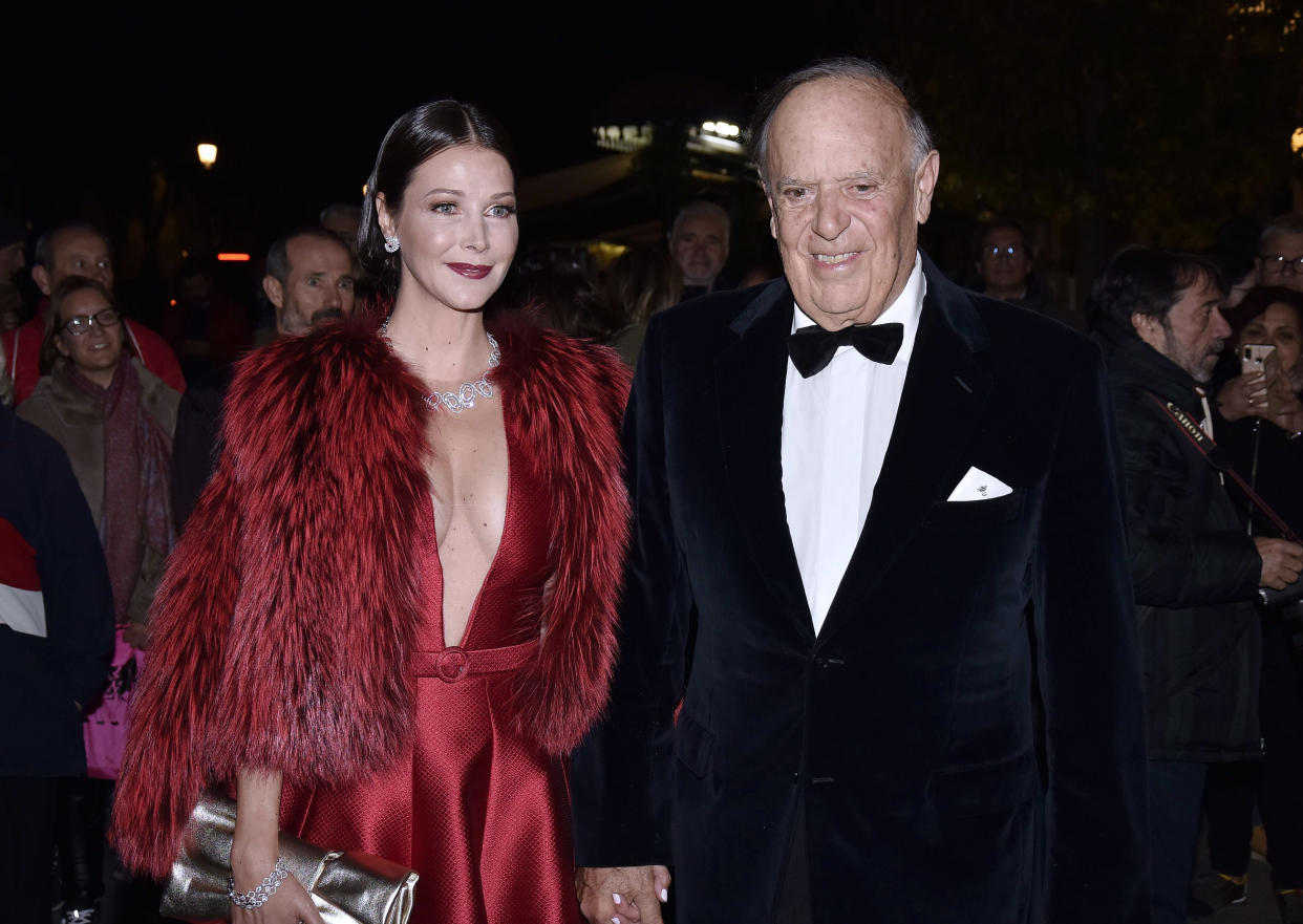 MADRID, SPAIN - NOVEMBER 13: Esther Doña and Carlos Falco arrive to Charity Gala at Royal Theatre on November 13, 2019 in Madrid, Spain. (Photo by Europa Press Entertainment/Europa Press via Getty Images)