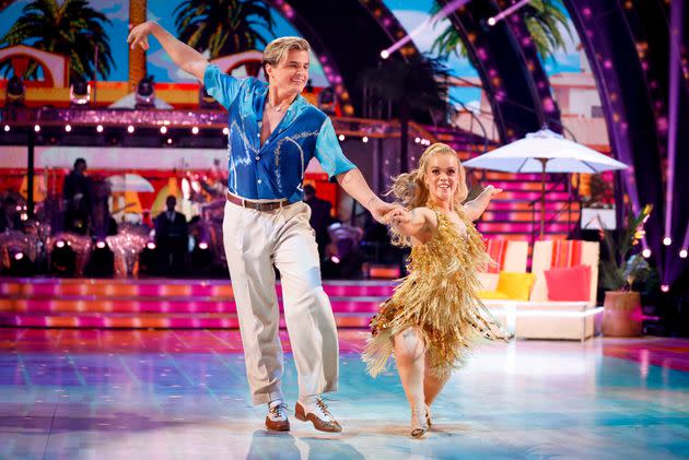 Nikita Kuzmin and Ellie Simmonds on the Strictly dance floor (Photo: Guy Levy/BBC via PA Media)