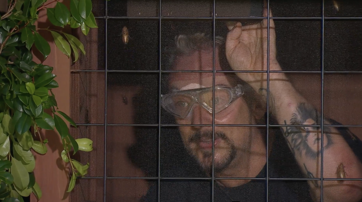 Boy George is calm and collected in tonight's I'm A Celebrity trial. (ITV)