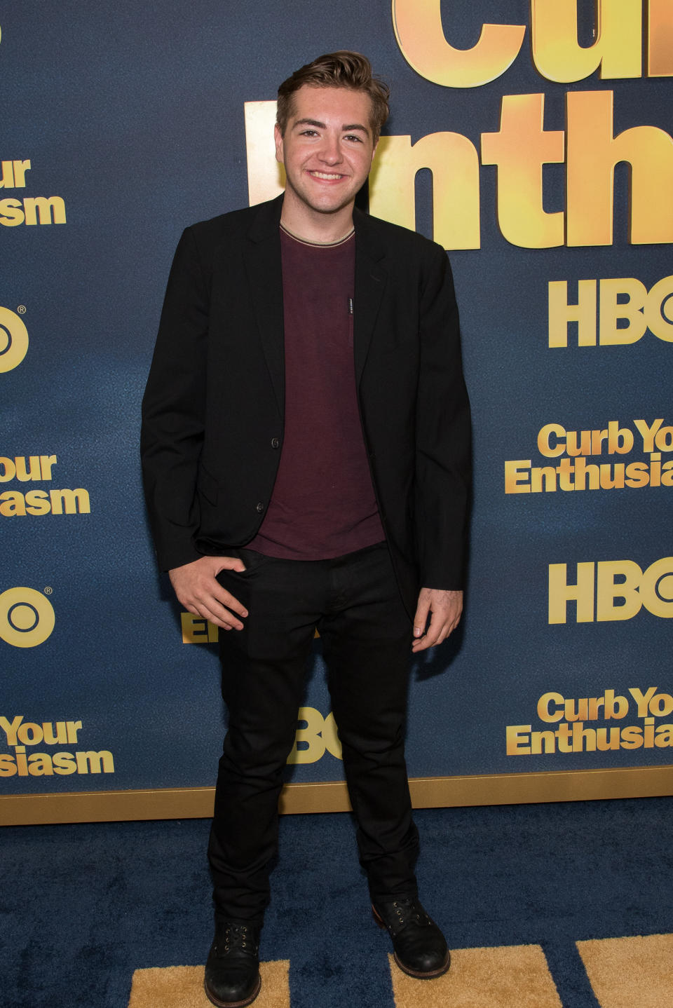 Michael Gandolfini, shown at the <em>Curb Your Enthusiasm</em> Season 9 premiere on Sept. 27, 2017, is an aspiring actor. (Photo: Mike Pont/FilmMagic)