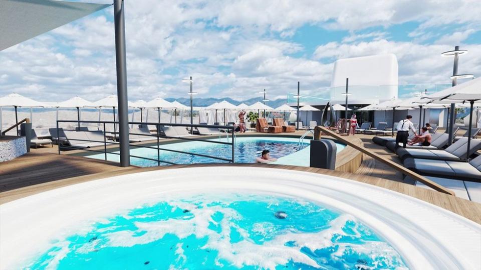 cruise ship pool and hottub