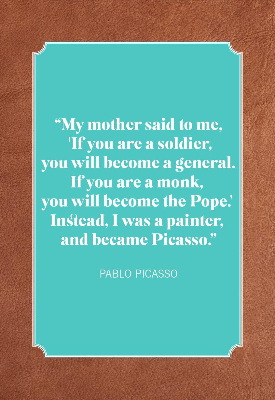 mother son quotes picasso