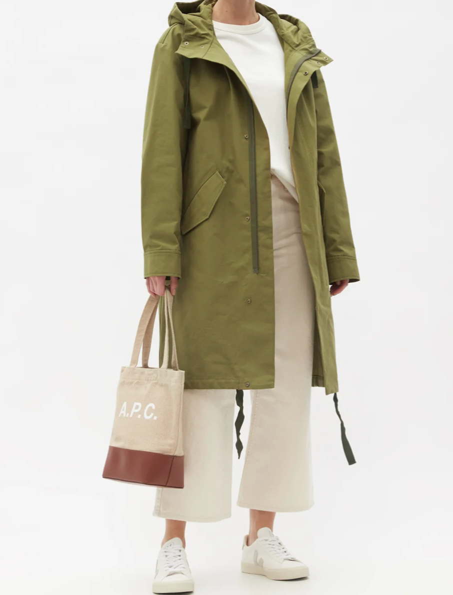 A.P.C. 'Ludo' Cotton-Canvas Parka (Photo via Matches Fashion)
