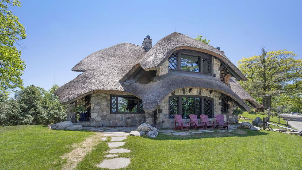 The first “mushroom house” built by Earl Young is selling for .5 million - Credit: Courtesy of homeowner / Berkshire Hathaway Home Services