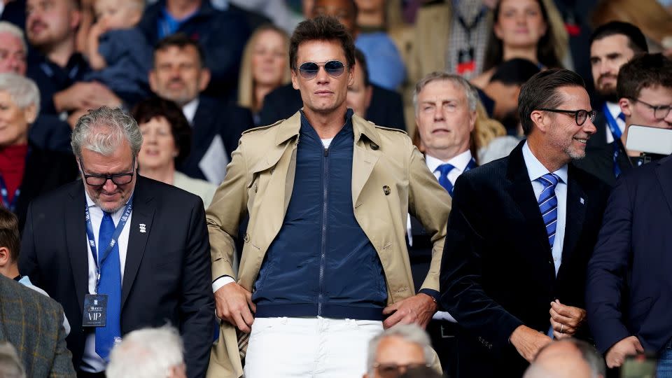 Birmingham City co-owner Tom Brady at a game in August. - Mike Egerton/PA Images/Getty Images